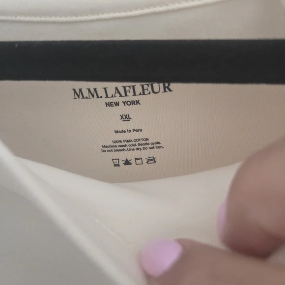 MM Lafleur Cream Short Sleeve Women's Tee - Picture 2 of 2